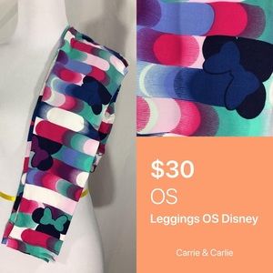 NWT LuLaRoe Disney Minnie Mouse ❤️🤍🖤 OS Leggings